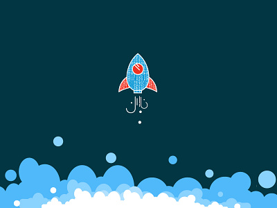 Take off! blue clusters data fumes rocket sky smoke space take off