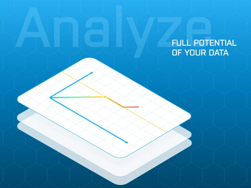 Animation of Layers for Industrial Analytics Company analytics animation app business design enterprise illustration isometry motion vector web