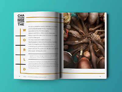 ONE FACE SPREAD print publication
