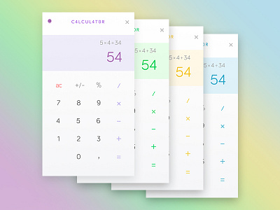 Calculator #dailyui #004 app calculator dailyui interface ui