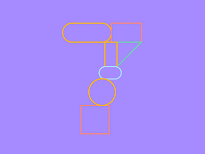 7 7 bingomation geometric number seven shapes type