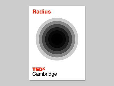 TEDxCambridge Conference After Party Poster Design brand circle color geometric graphic design identity poster san francisco shapes simple tedx