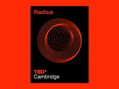 TEDxCambridge Conference After Party Poster Design brand circle color geometric graphic design identity poster san francisco shapes simple tedx