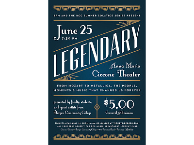 Legendary poster art deco poster