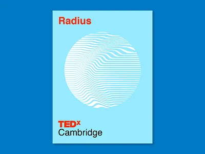 TEDxCambridge Conference After Party Poster Design brand circle color geometric graphic design identity poster san francisco shapes simple tedx