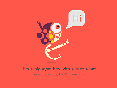 big eved boy illustration