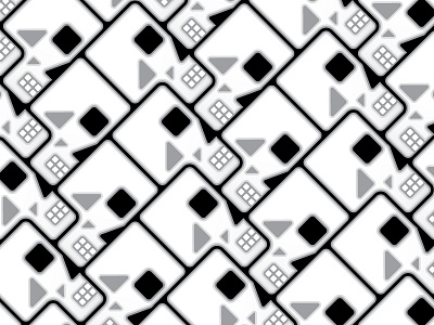 Herringbone Pattern with Skulls pattern skull