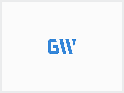 GW Monogram branding minimal monogram portfolio ui website