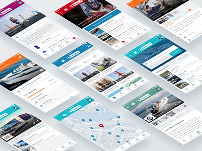 Skipper – Mobile Screens app cards clean design interface ios iphone minimalistic mobile screen ui ux