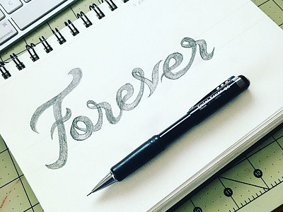 Forever darold darold pinnock dpcreates drawing lettering logo logo design logotype music musician pinnock typography