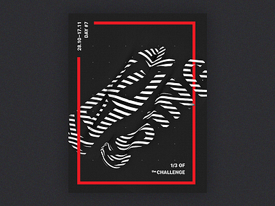 Poster 7/21 abstract challenge cinema4d daily everydays illustrator poster typography