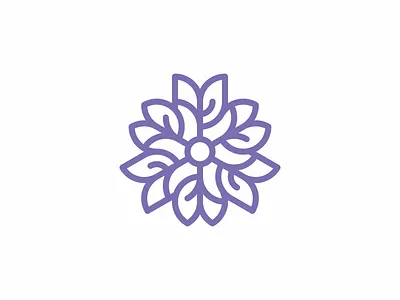 Flowerist design feminine florist flower icon leaf lineart logo nature simple