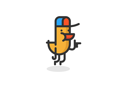 Gravity Duck bird cap duck illustration levitation