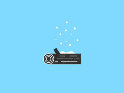 #Outdoor60 - 3/60: Winter log outdoor60 season snow winter wood