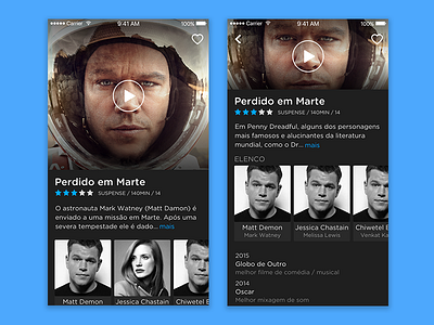 Movie Detail - working in progress streaming ui ux