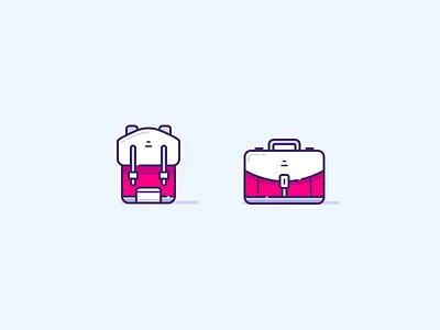 Bag & Suitcase bag icon icons illustration luggage packing suitcase travel ui ux