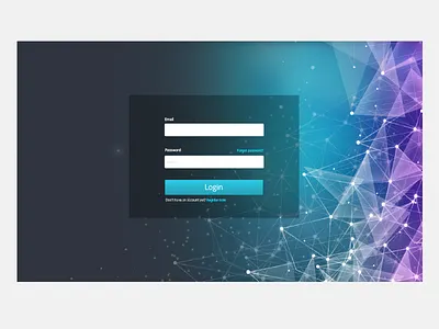 concept login dark login ui