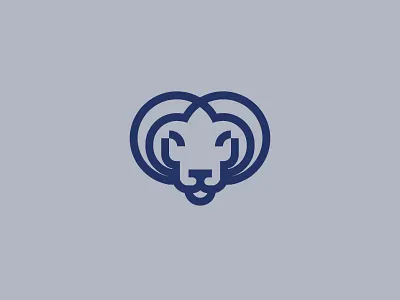 Ram animal brand icon line art lines logo mark minimal minimalistic ram ram logo