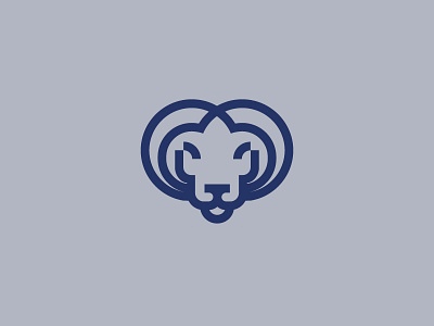 Ram animal brand icon line art lines logo mark minimal minimalistic ram ram logo