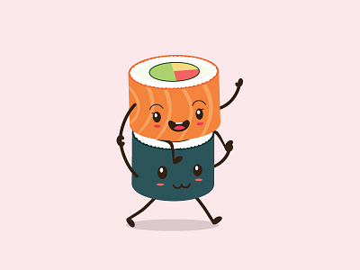 perfect match illustration match perfect rolls sushi