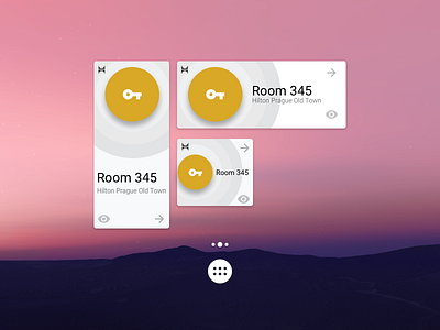 Digital Key Widget for Android android concept digital key fab flat google material animation material design