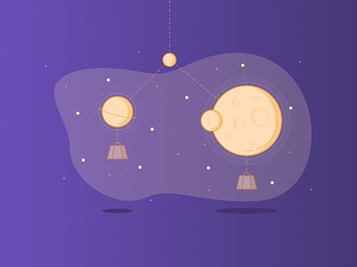 Comparison Page Illustration comparison design git gitlab illustration open source planet remote space weight