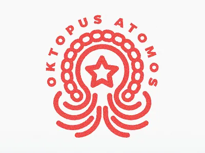 Oktomos emblem icon identity label logo mark symbol