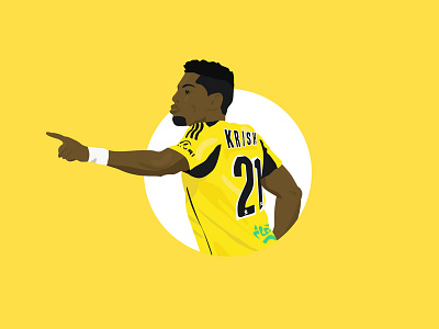 DAY 05: ROY 100days 100daysofillustration coyn day 5 fiji fijian football illustration krishna phoenix wellington wellington phoenix