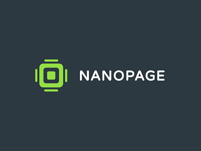 Updated Nanopage brand concept brand concept logo side project