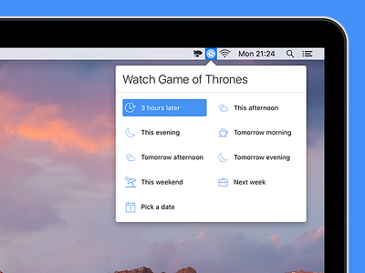 Later for Mac app mac macos popover presets reminders