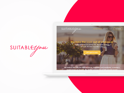 SuitableYou branding logo design typography web design
