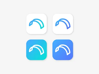 Bridge Me App icon 1 app bi blue branding bridge gradation icon ios logo purple symbol ui