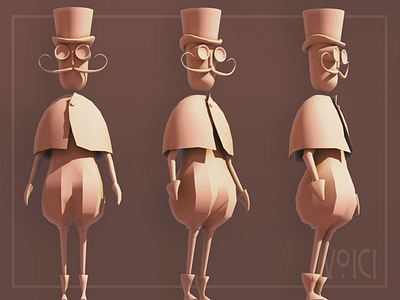 Chauffeur 3d character game gamecharacter lowpoly model