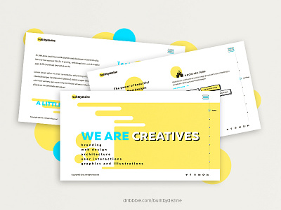 Portfolio Concept for Design Studio concept design fun landing page light photoshop portfolio studio ui web web design