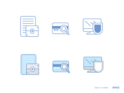 Ovoz Daily icons 1 clean company creditcard flat guard icon icons logo search security simple smart