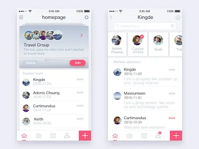 Travel App app ui ux