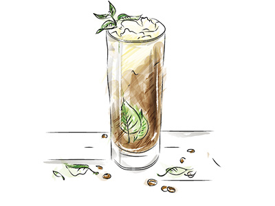 Dribbble244 coffee elena greta illustration linework shop sketch watercolor