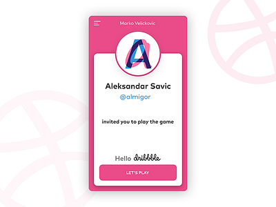 Hello Dribbble! debut debuts dribbble first hello invitation shot thanks