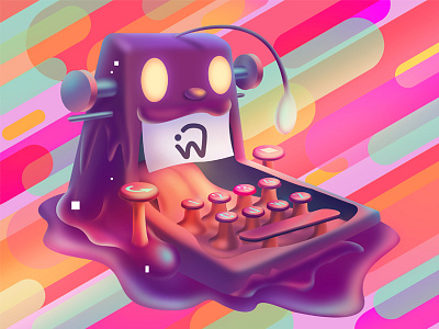 Hello Dribbble！ illustration