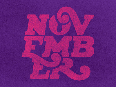 November handmade illustrator lettering letters november photoshop typography vector