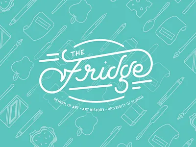 The Fridge Pop-Up-Shop handletter handtype logo logomark logotype typespire vintage white whitespace