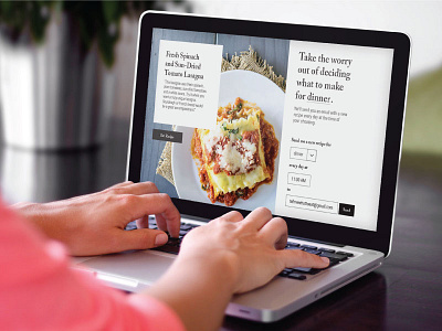 What Should I Make For Dinner? Website design food recipe ui ux web design website