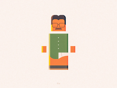 Walter White anybuddy bad breaking character design flat geometric minimal