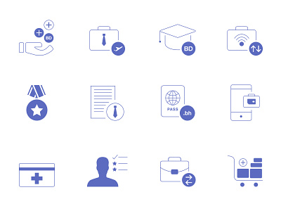 Icons careers corporate iconography icons illustrations portal psd