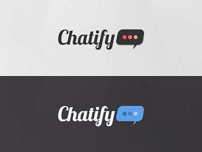 Logo for Chatify 💬 brand chat colors flat logo 💬