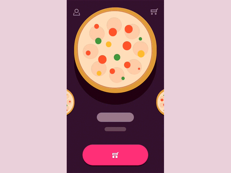 #11 Vertical Slide animation app design thinking gif interaction mobile pizza principle tasty ucd ui ux