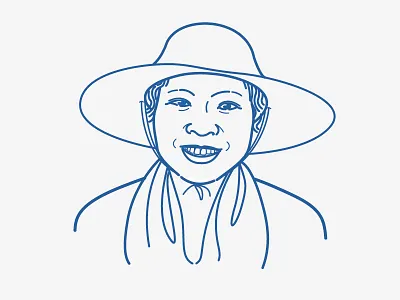 Ms Chen art head illustrations line portrait