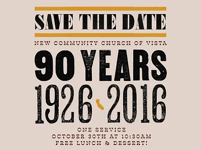 Save The Date church texture type