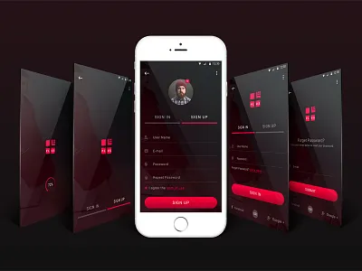 Signup and Login Interface best dribbble shot forms free login signup ui ux