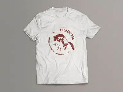 Phno tshirt concept fox graphics illustration red t shirt tee tshirt vintage